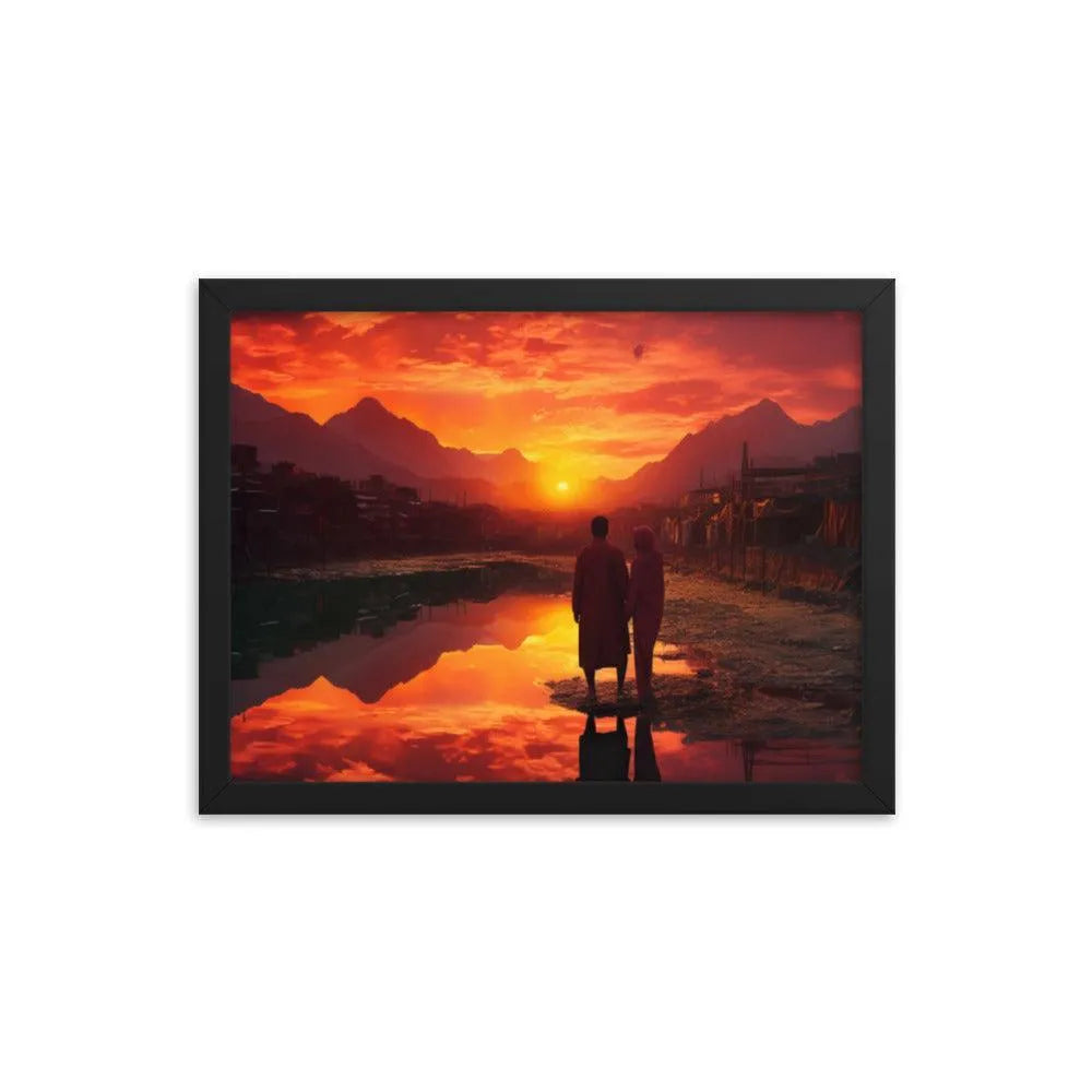 Pakistan Sunset Framed Poster - Oh Posters