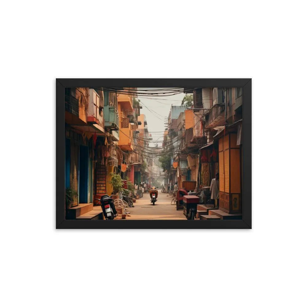 Indian Street Framed Poster - Oh Posters