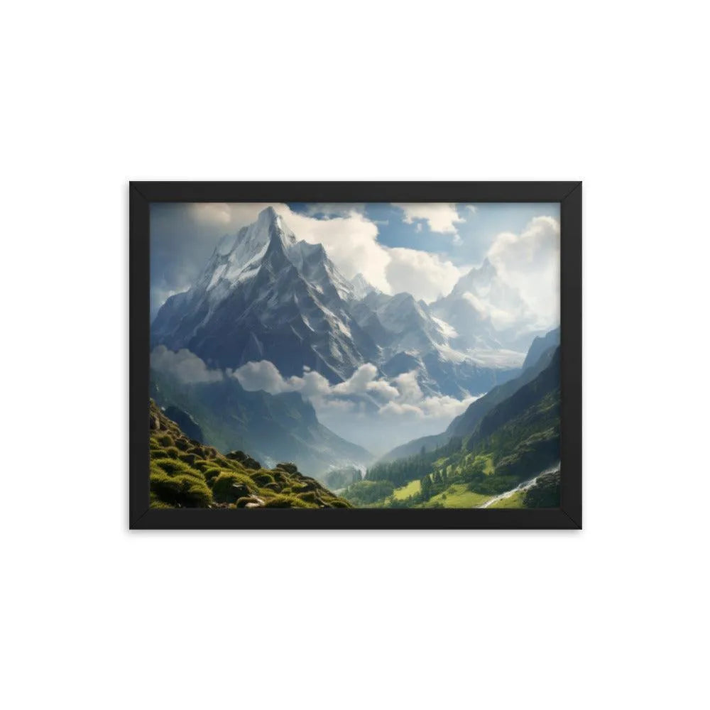 India Mountains Nature Framed Poster - Oh Posters