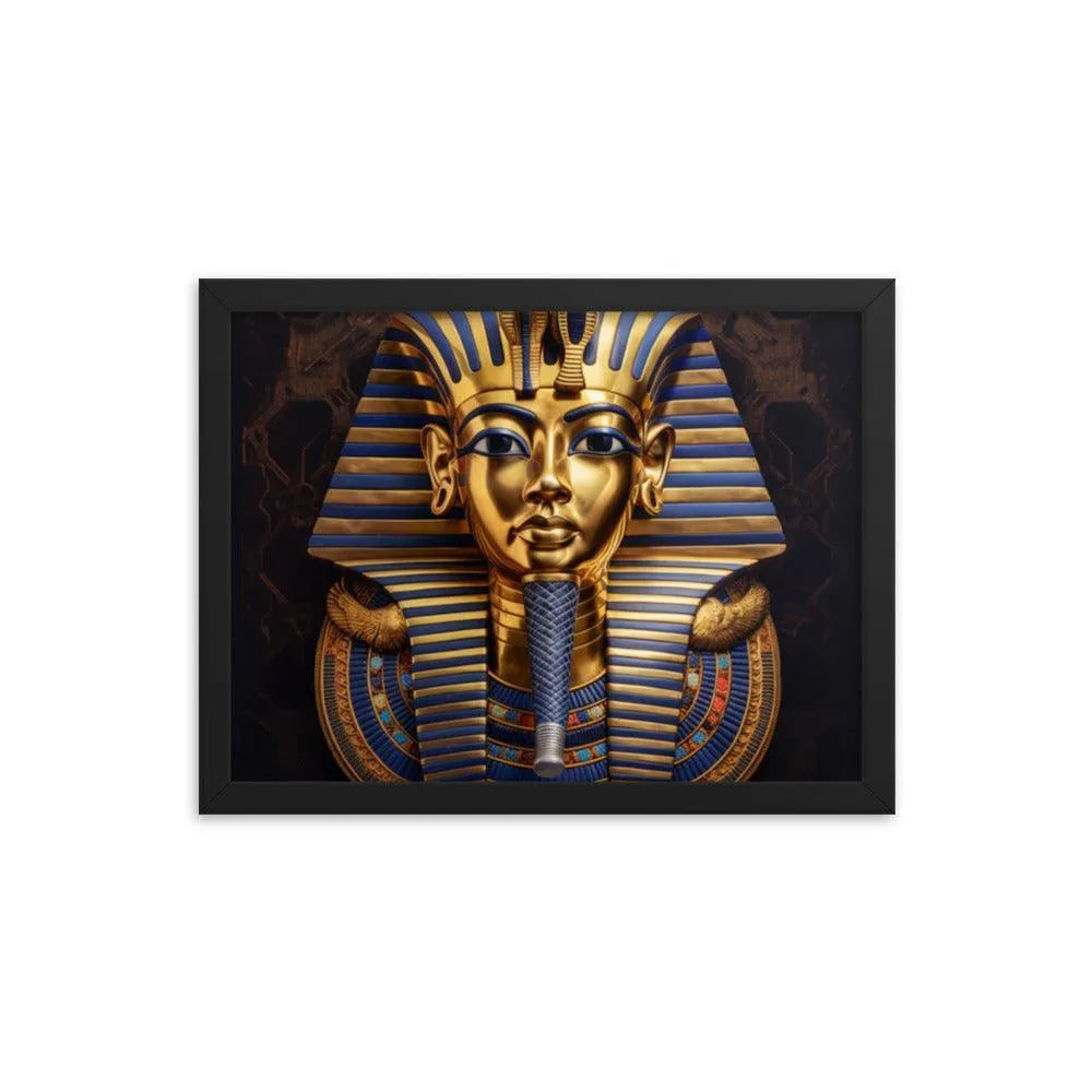 Pharaoh Tutankhamun Mask Ancient Egypt Framed Poster - Oh Posters