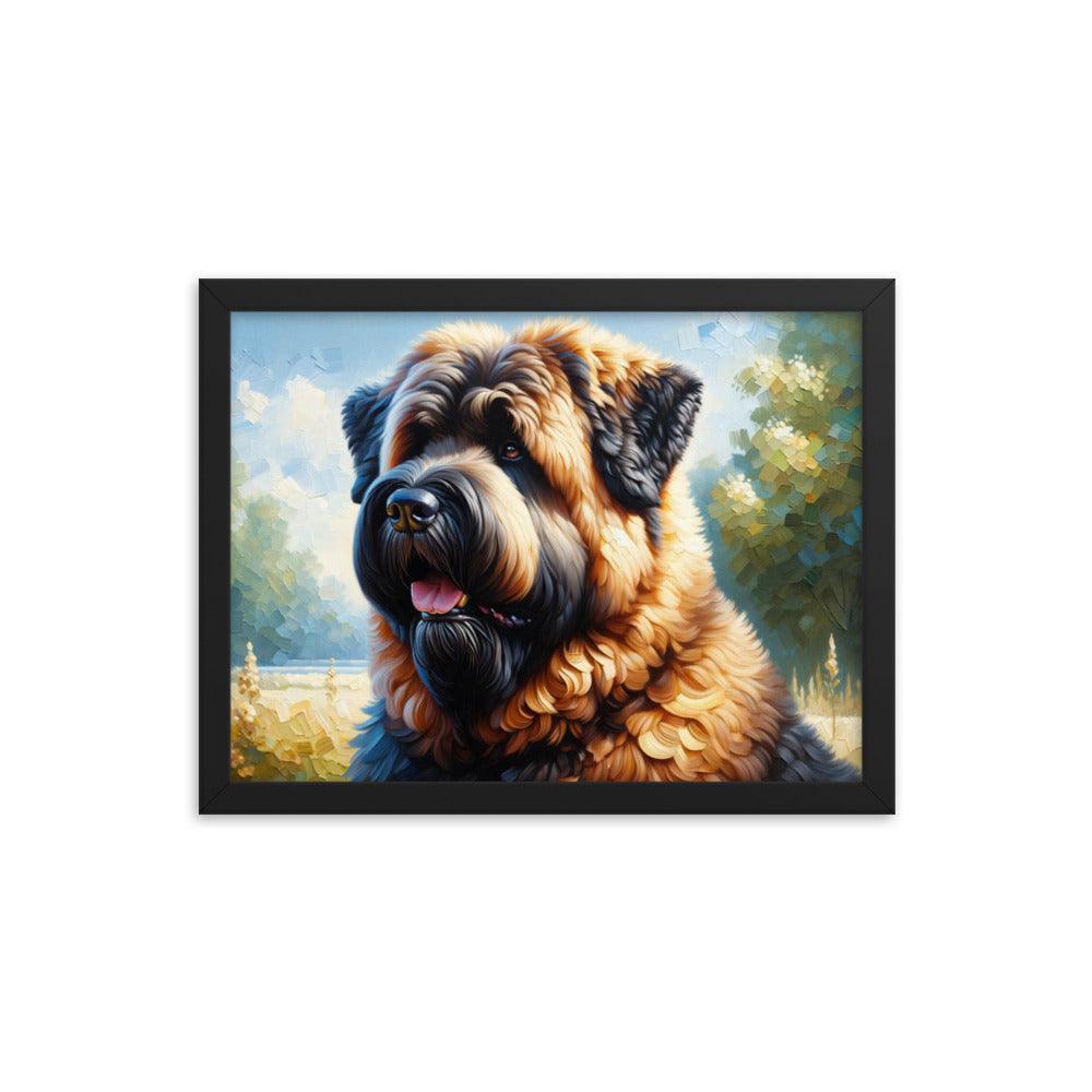 Bouvier des Flandres Loyal Companion Portrait Framed Poster - Oh Posters