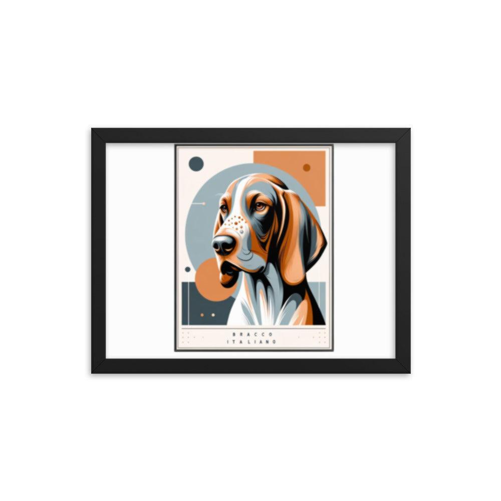 Chic Bracco Italiano Modern Art Framed Poster - Oh Posters