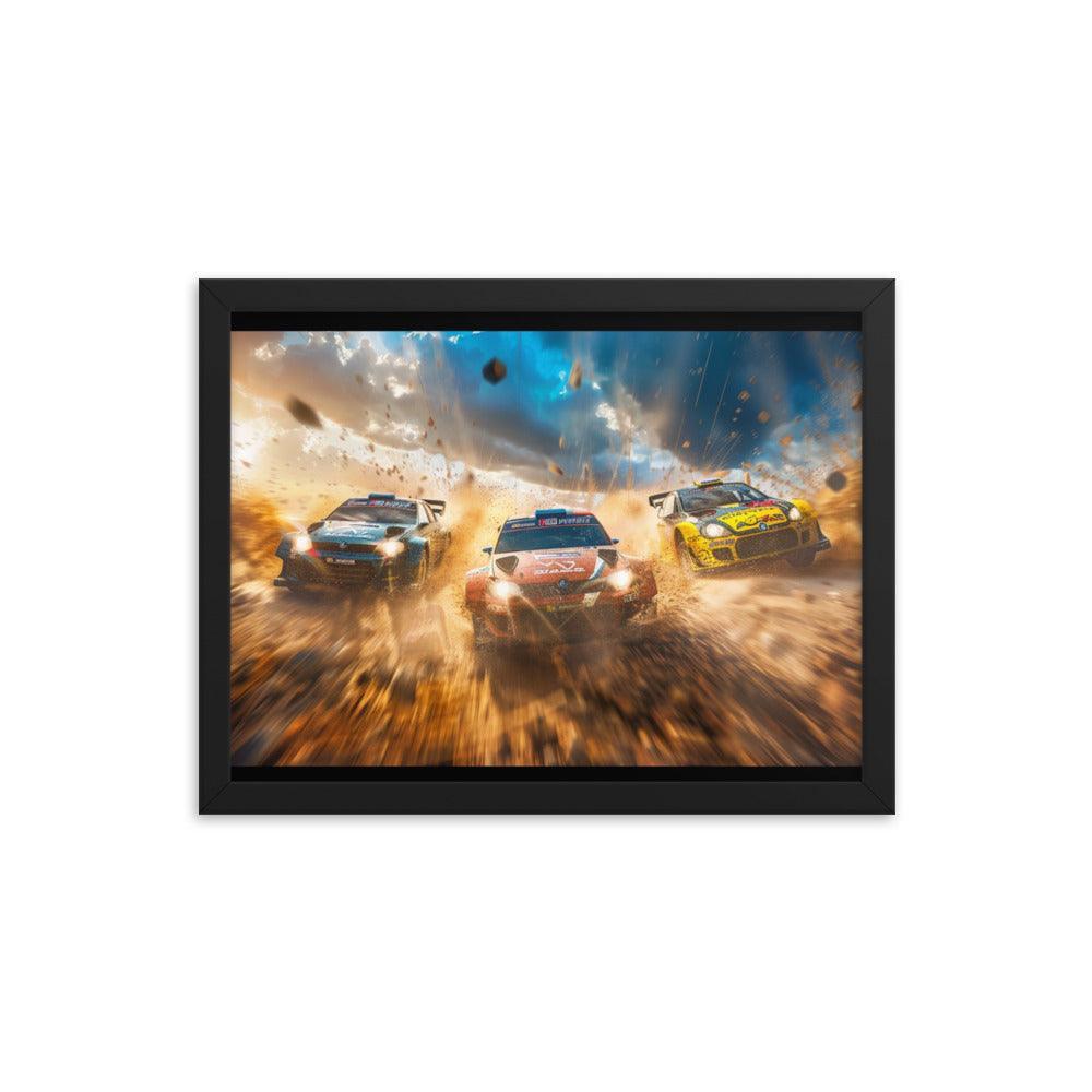 Mud Splash Rally Championship Action Framed Poster - Oh Posters