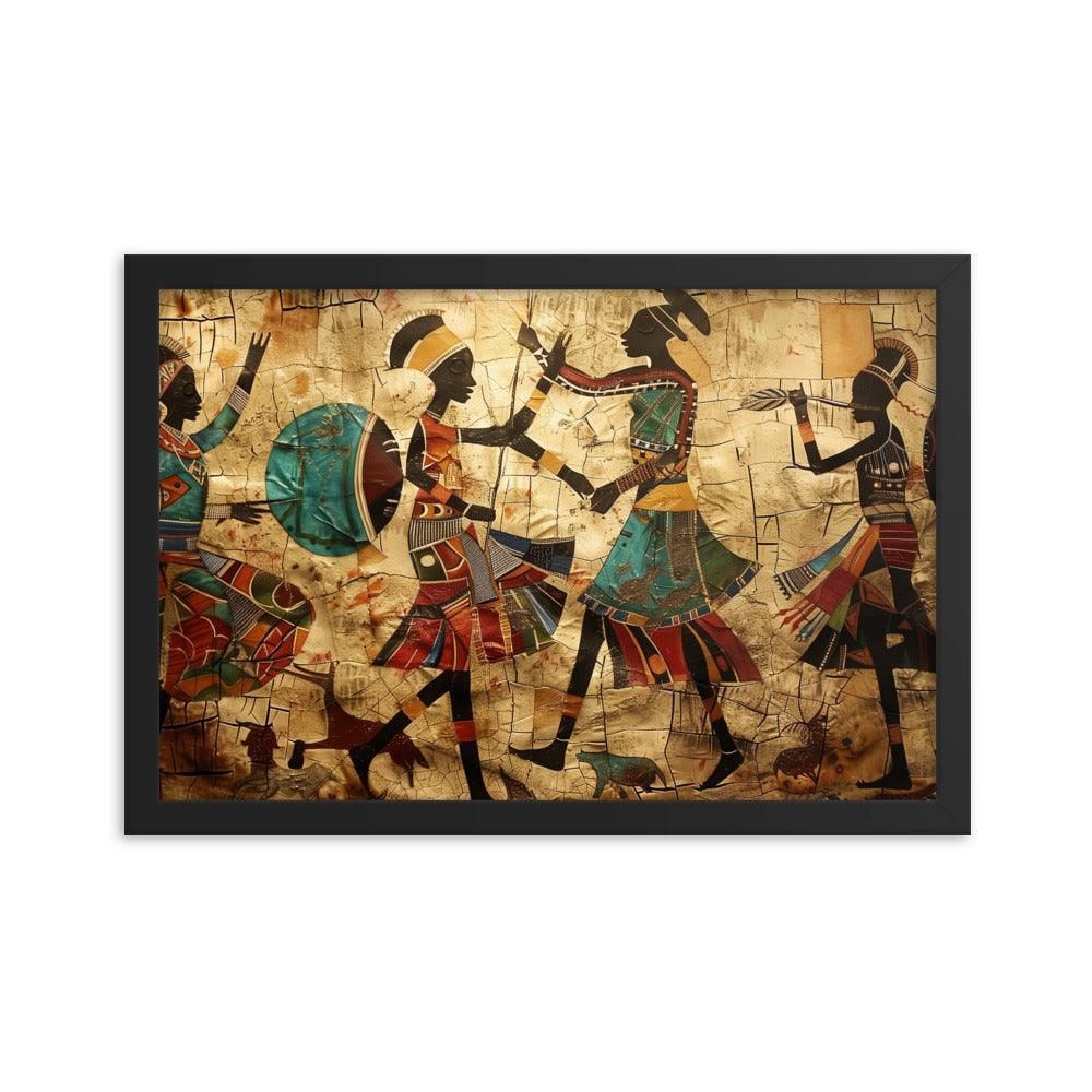 Kenya Traditional African Dance Art Framed Poster - Oh Posters