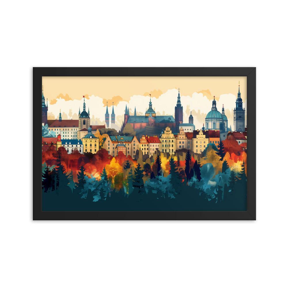 Poland Autumn Cityscape Framed Poster - Oh Posters