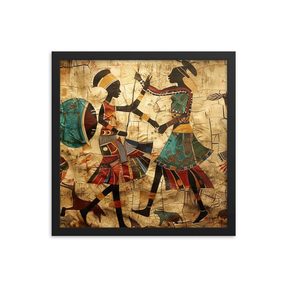 Kenya Traditional African Dance Art Framed Poster - Oh Posters