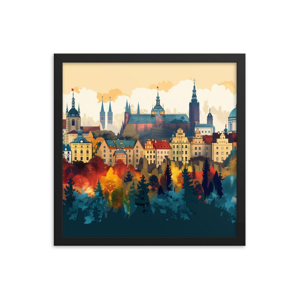 Poland Autumn Cityscape Framed Poster - Oh Posters