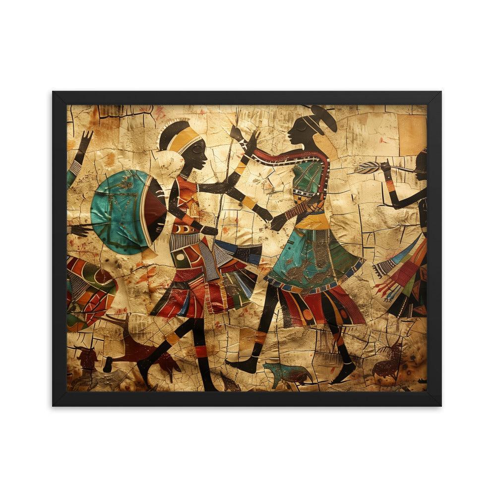 Kenya Traditional African Dance Art Framed Poster - Oh Posters