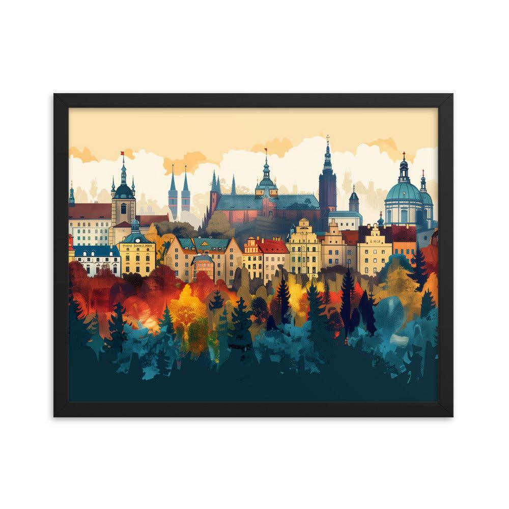 Poland Autumn Cityscape Framed Poster - Oh Posters