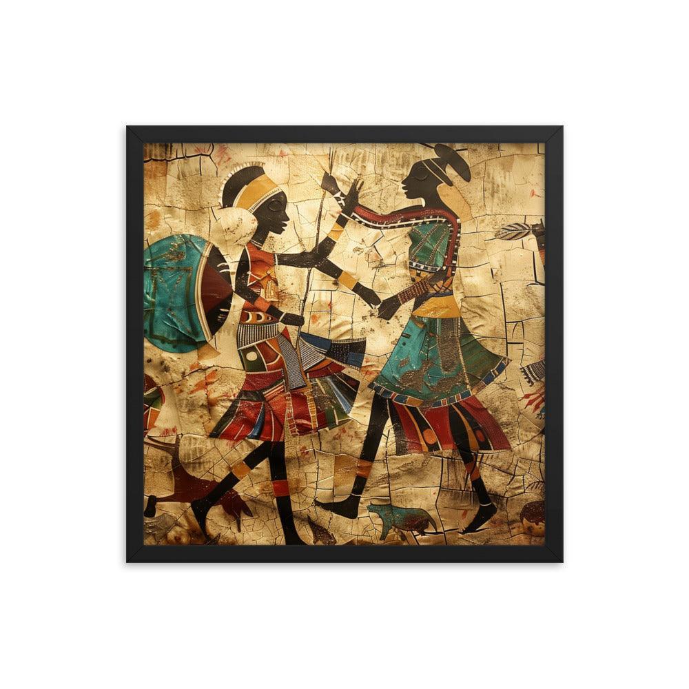 Kenya Traditional African Dance Art Framed Poster - Oh Posters