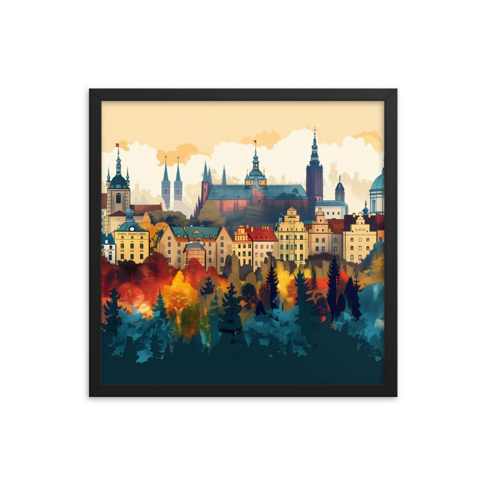 Poland Autumn Cityscape Framed Poster - Oh Posters