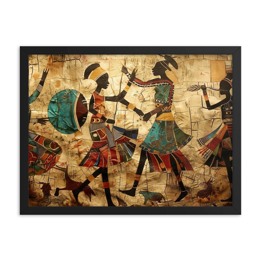 Kenya Traditional African Dance Art Framed Poster - Oh Posters