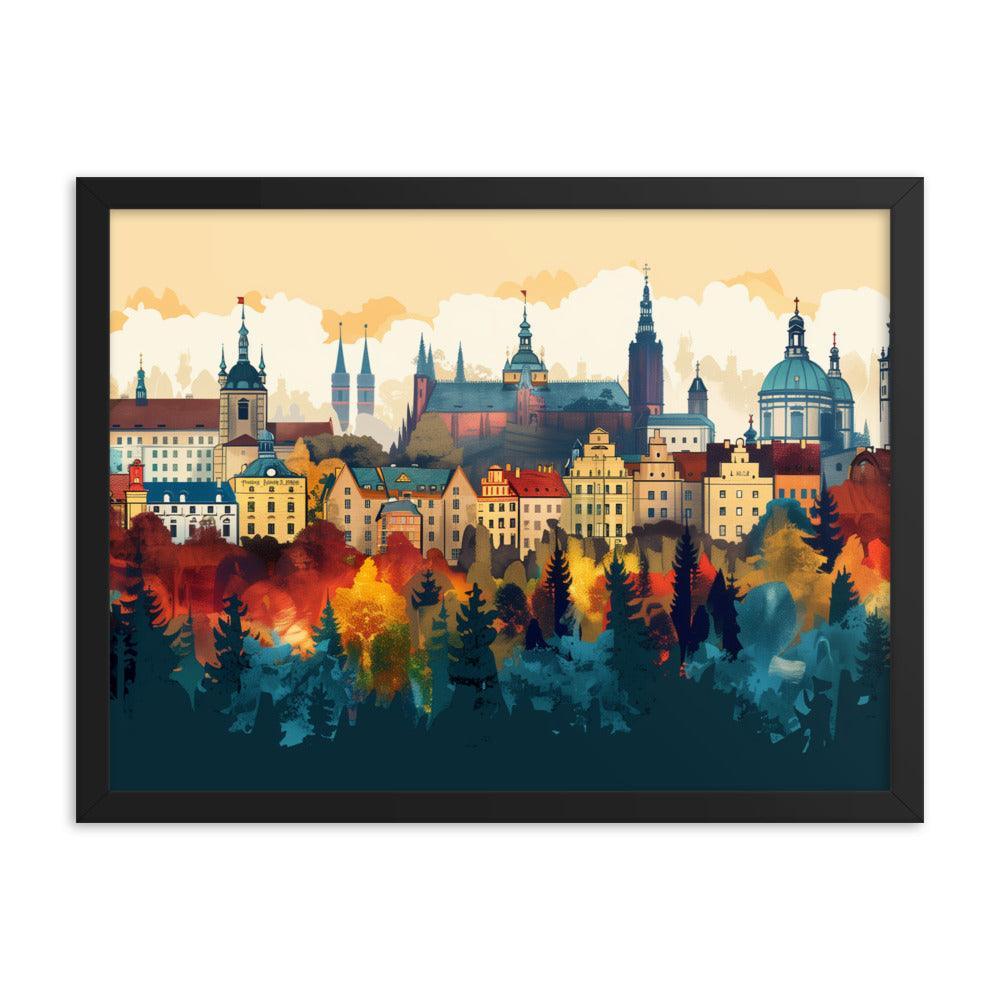 Poland Autumn Cityscape Framed Poster - Oh Posters