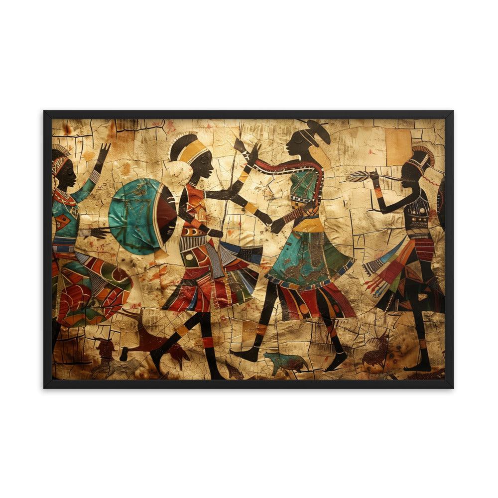 Kenya Traditional African Dance Art Framed Poster - Oh Posters