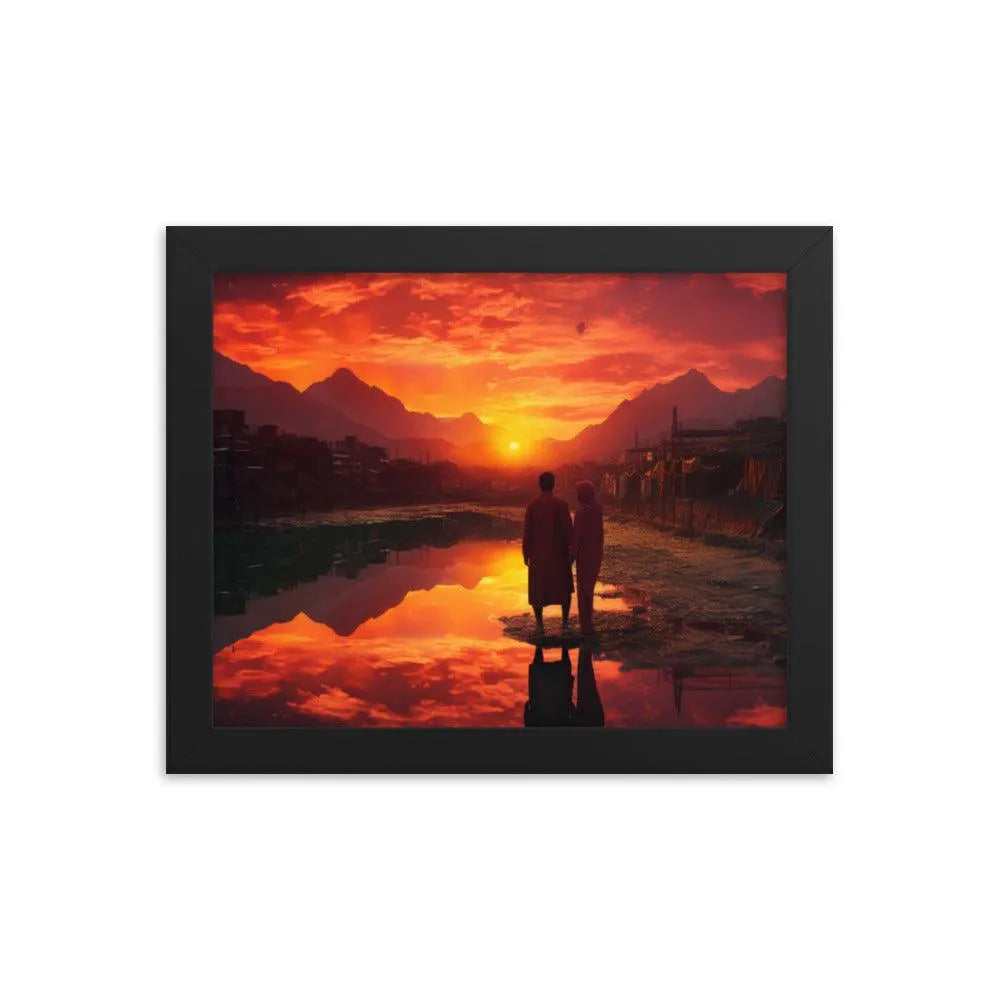 Pakistan Sunset Framed Poster - Oh Posters