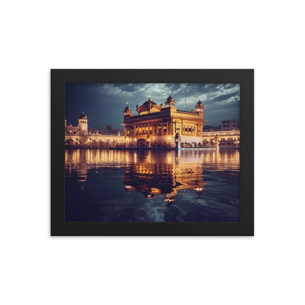 Golden Temple Indian Landmark Framed Poster - Oh Posters