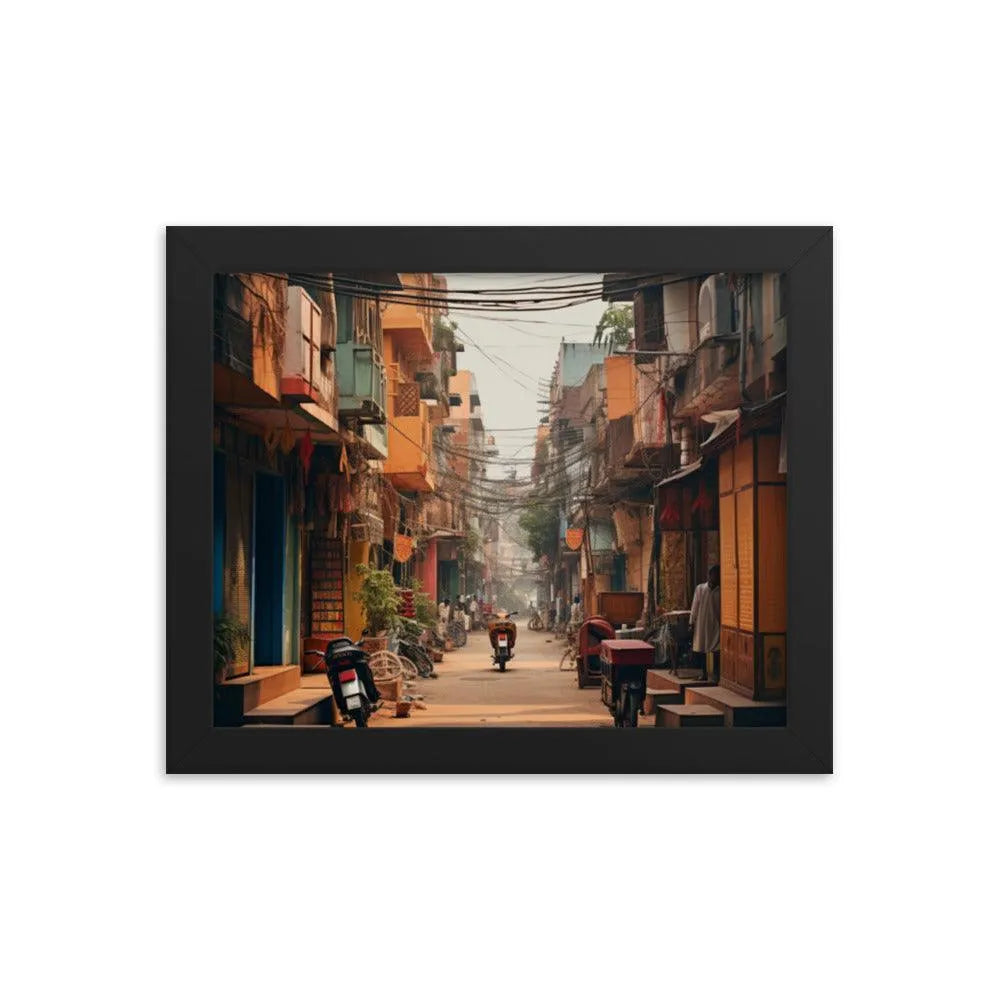 Indian Street Framed Poster - Oh Posters