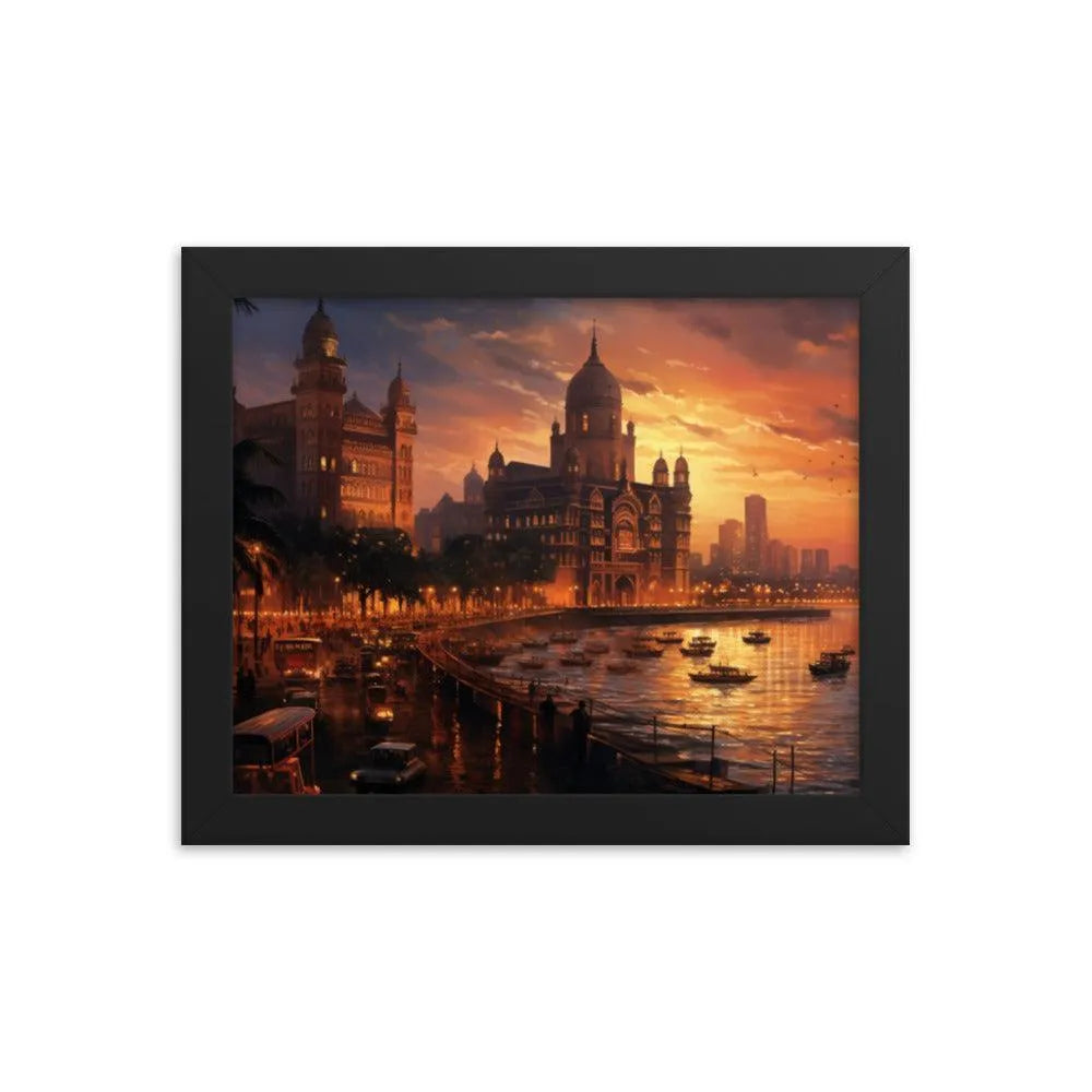 India Mumbai City Framed Poster - Oh Posters