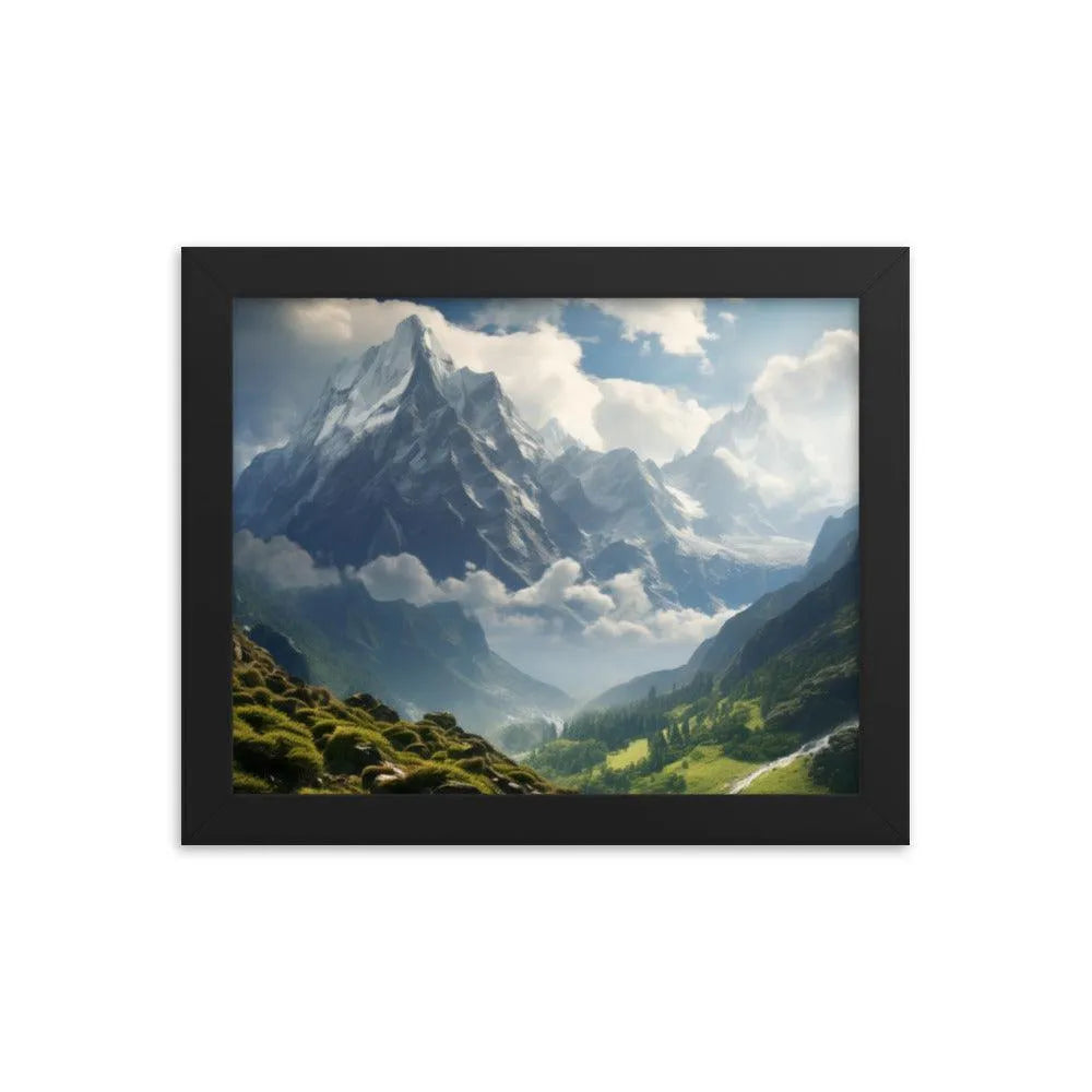 India Mountains Nature Framed Poster - Oh Posters