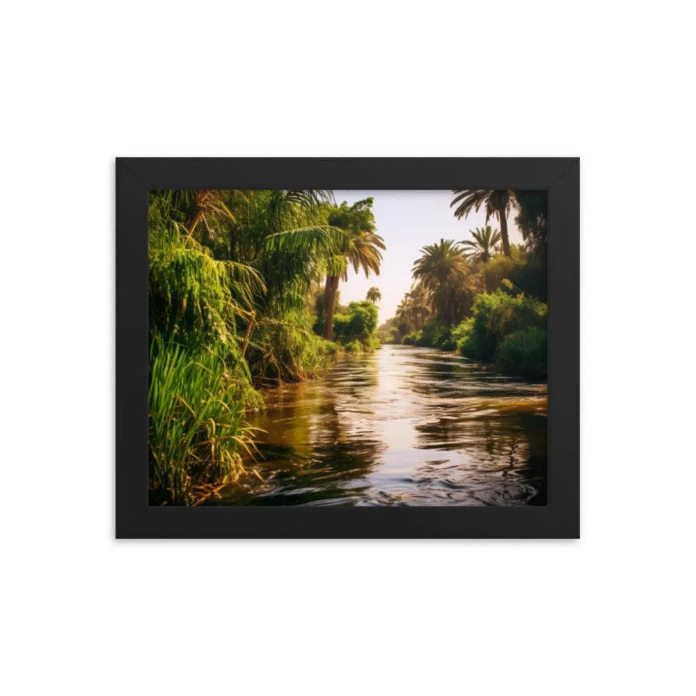 River Nile Delta Egypt Natural Framed Poster - Oh Posters