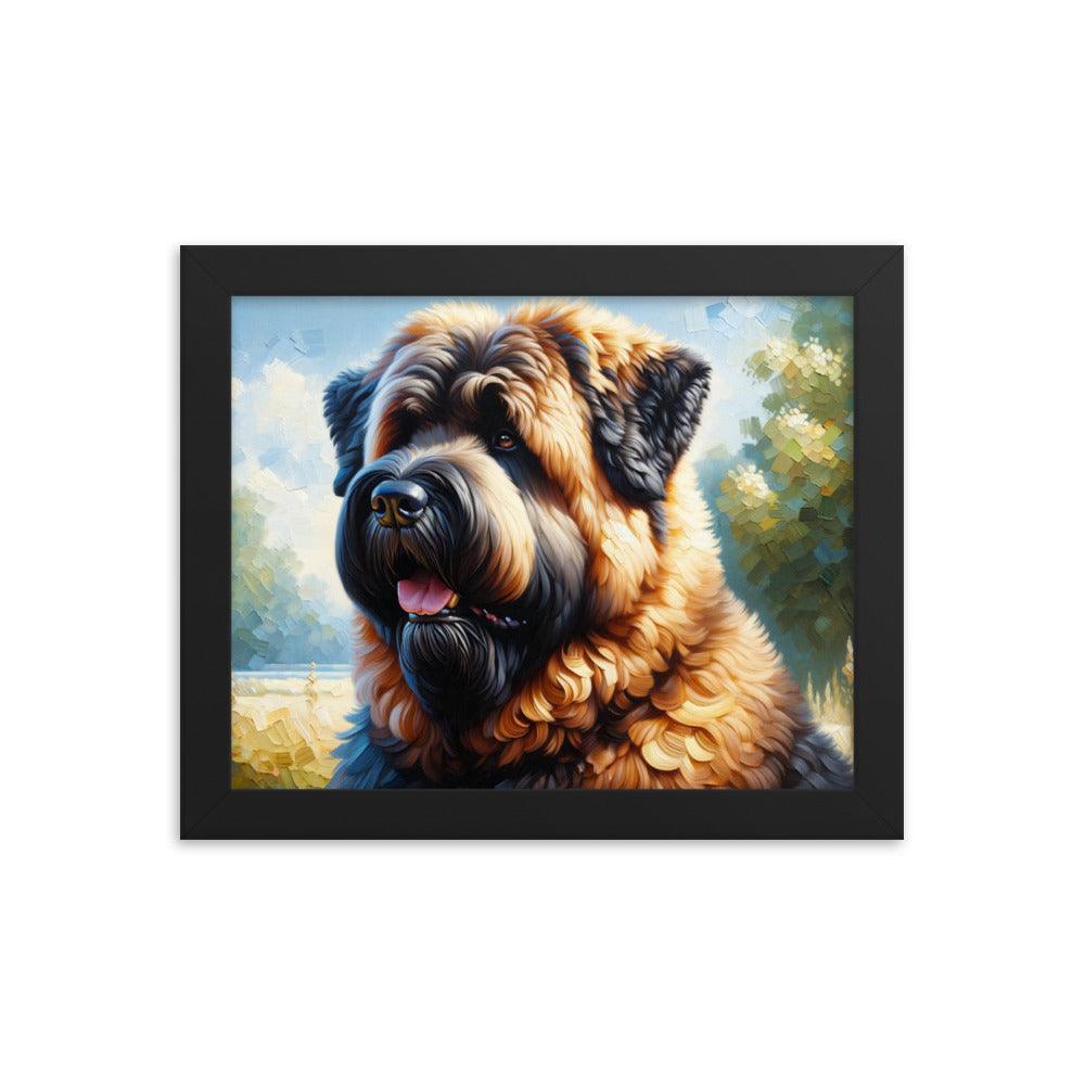 Bouvier des Flandres Loyal Companion Portrait Framed Poster - Oh Posters