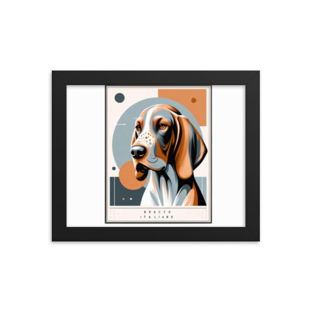 Chic Bracco Italiano Modern Art Framed Poster - Oh Posters