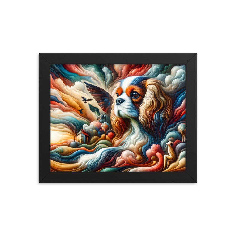 Cavalier King Charles Spaniel Surreal Dreamscape Framed Poster - Oh Posters