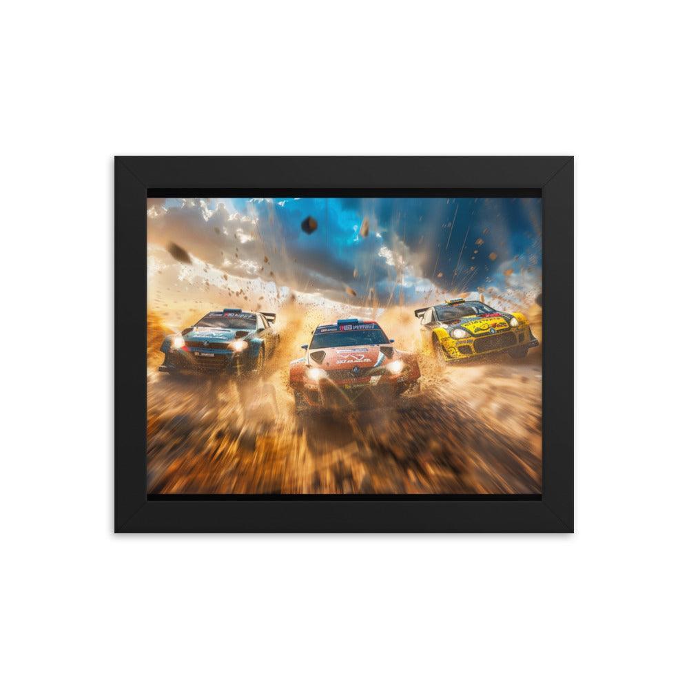 Mud Splash Rally Championship Action Framed Poster - Oh Posters
