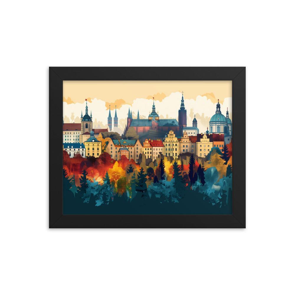 Poland Autumn Cityscape Framed Poster - Oh Posters