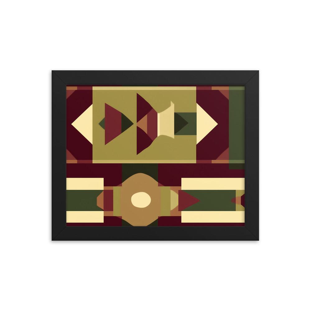 Geometric Art Rich Tribal Patterns Framed Poster - Oh Posters