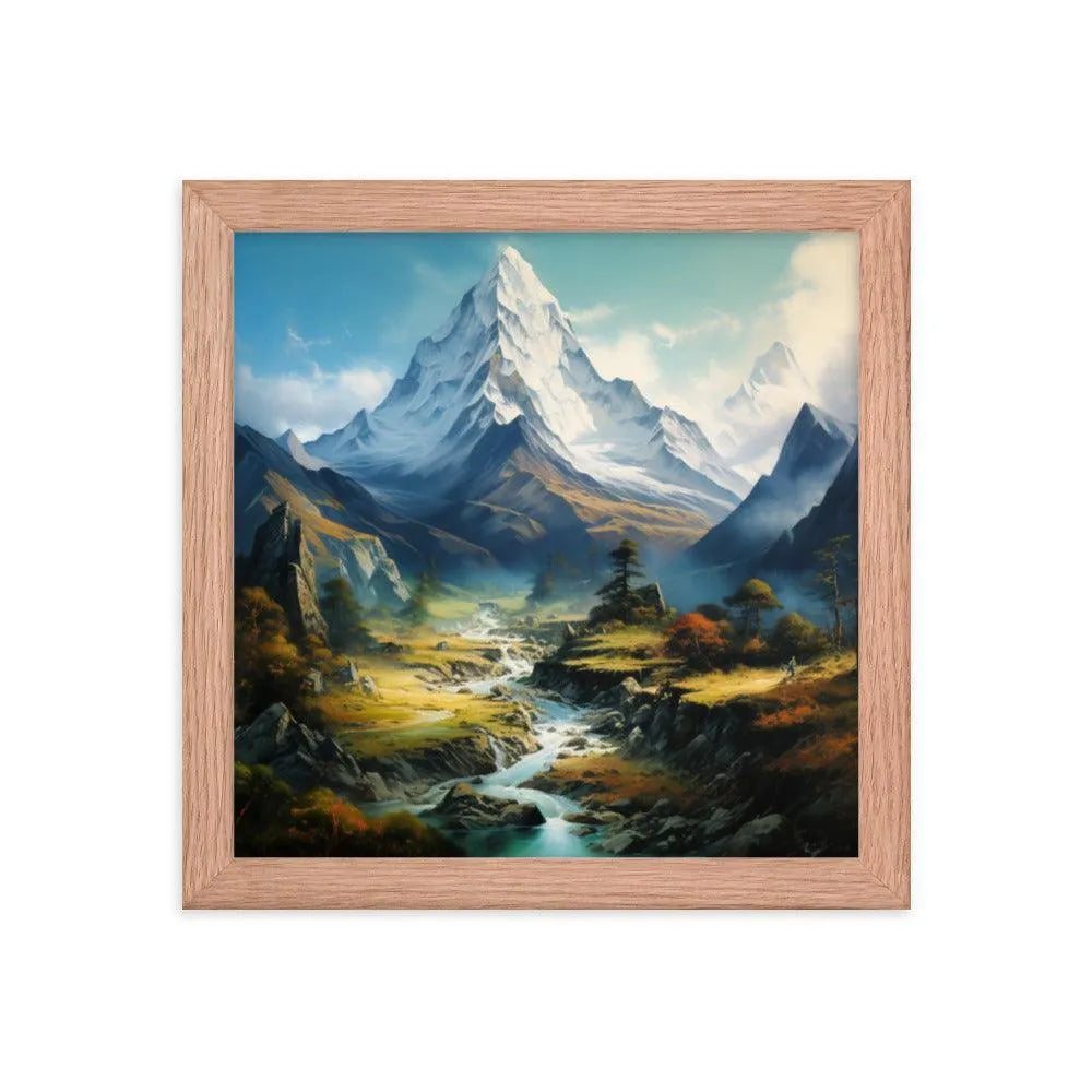 Himalayas Mountain Snow Landmark Framed Poster - Oh Posters