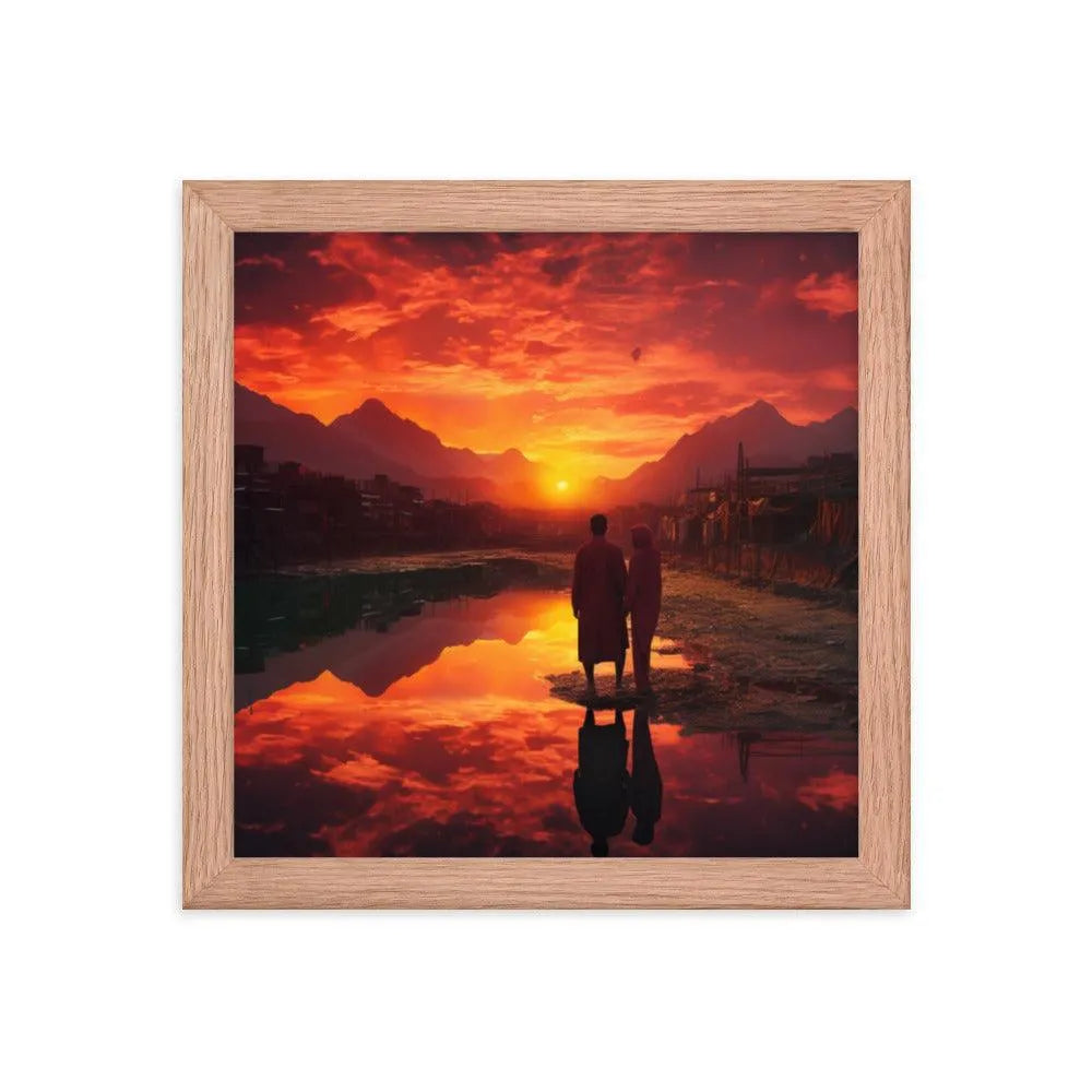 Pakistan Sunset Framed Poster - Oh Posters