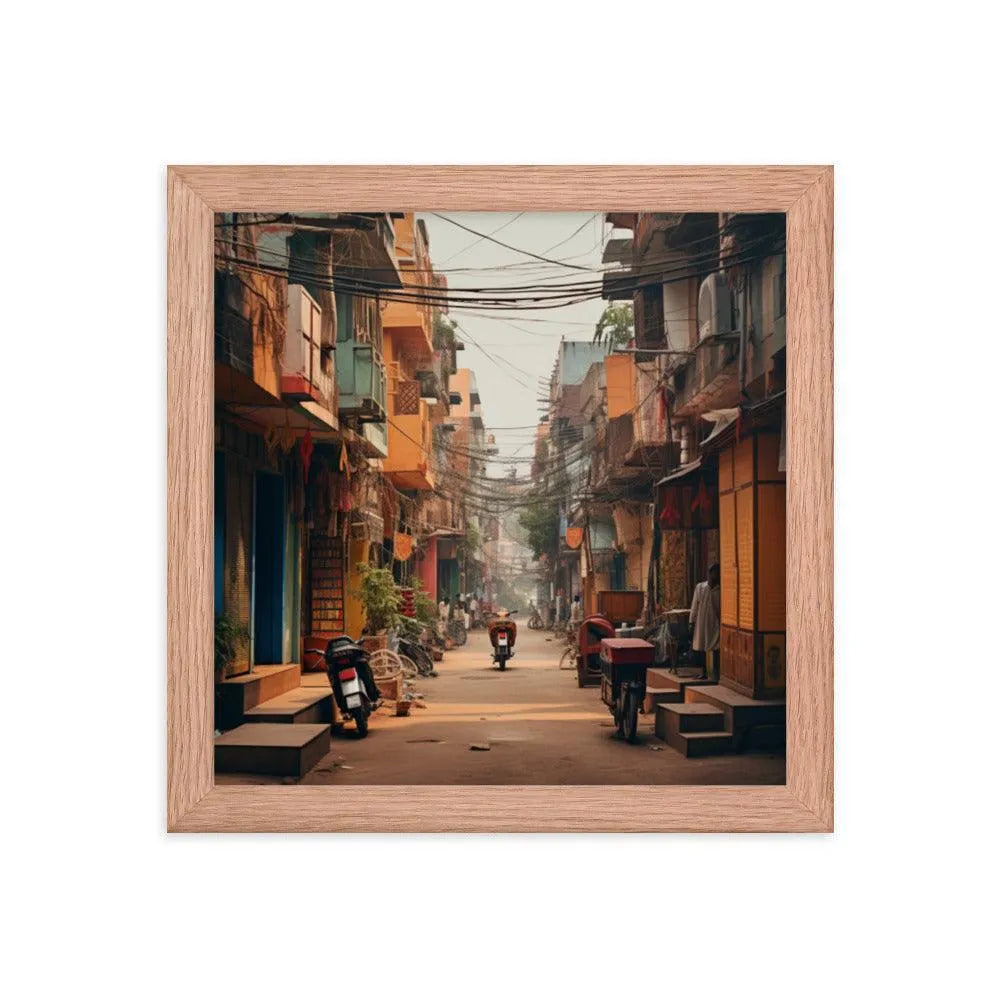 Indian Street Framed Poster - Oh Posters