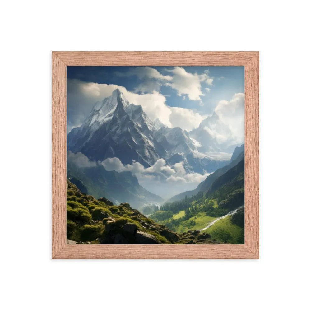 India Mountains Nature Framed Poster - Oh Posters