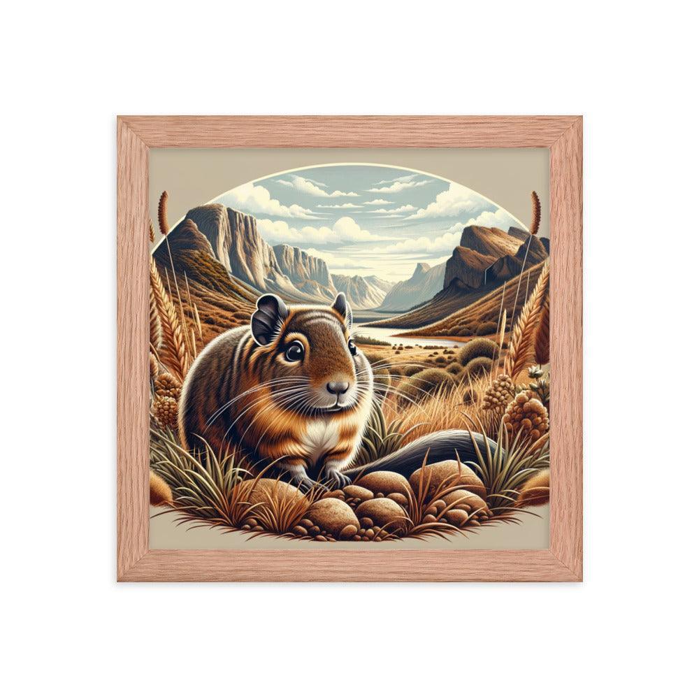 Degu Canyon Vista Detailed Artwork Framed Poster - Oh Posters