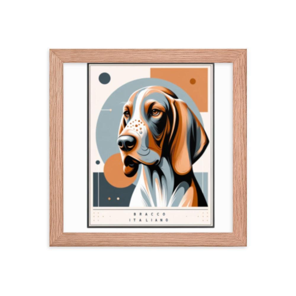 Chic Bracco Italiano Modern Art Framed Poster - Oh Posters