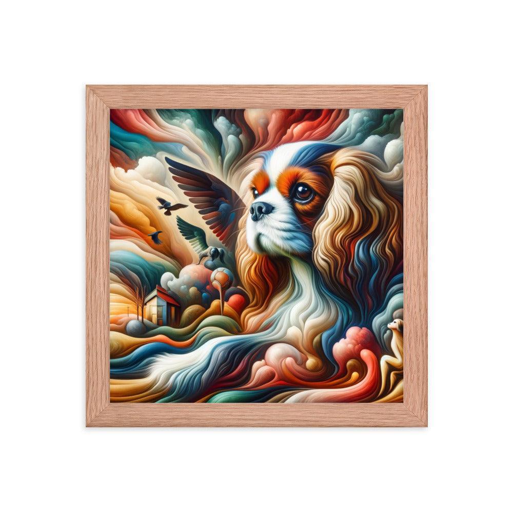 Cavalier King Charles Spaniel Surreal Dreamscape Framed Poster - Oh Posters