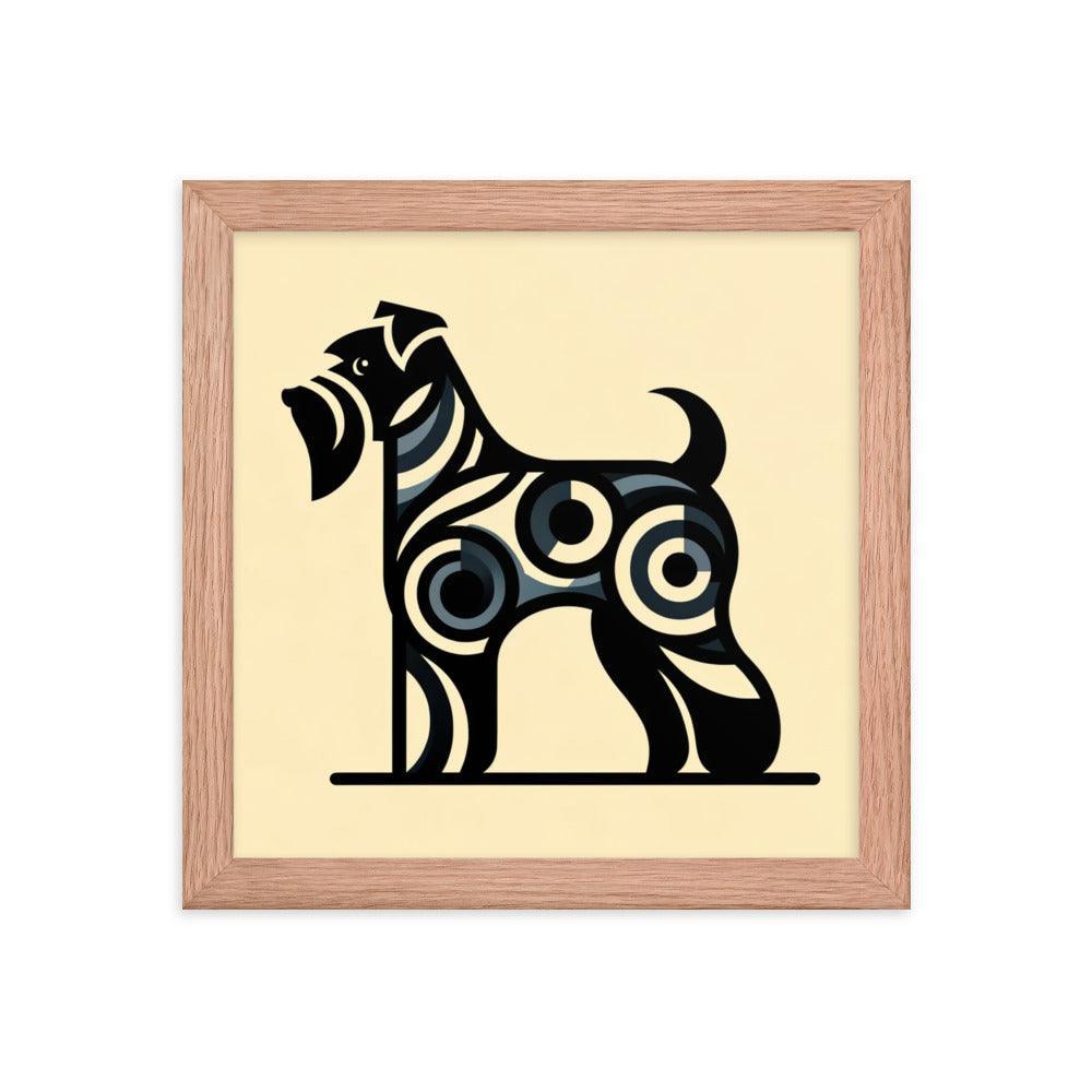 Cesky Terrier Modern Simple Forms and Minimalist Art Framed Poster - Oh Posters