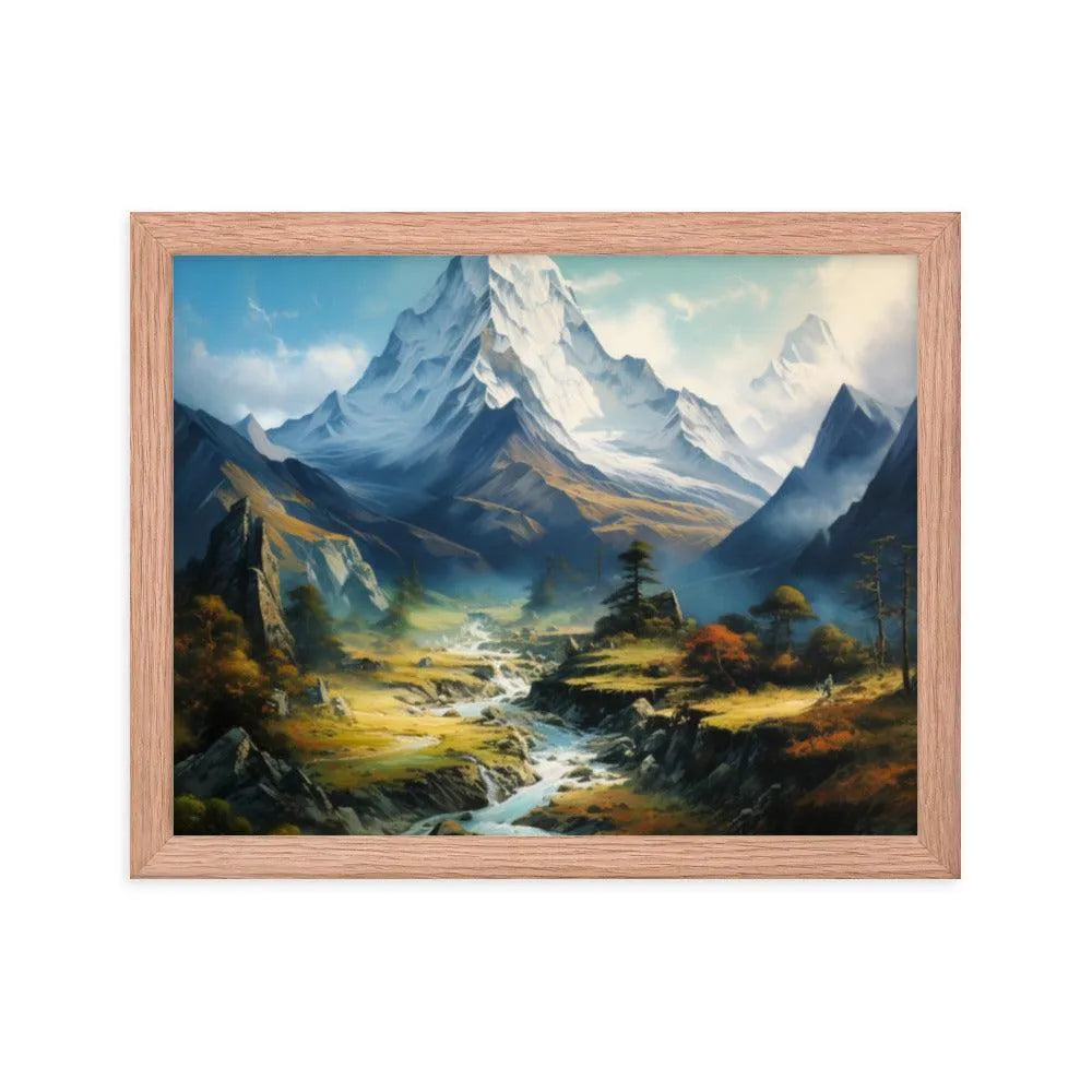 Himalayas Mountain Snow Landmark Framed Poster - Oh Posters