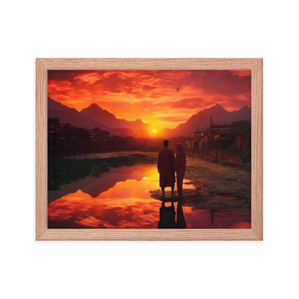 Pakistan Sunset Framed Poster - Oh Posters