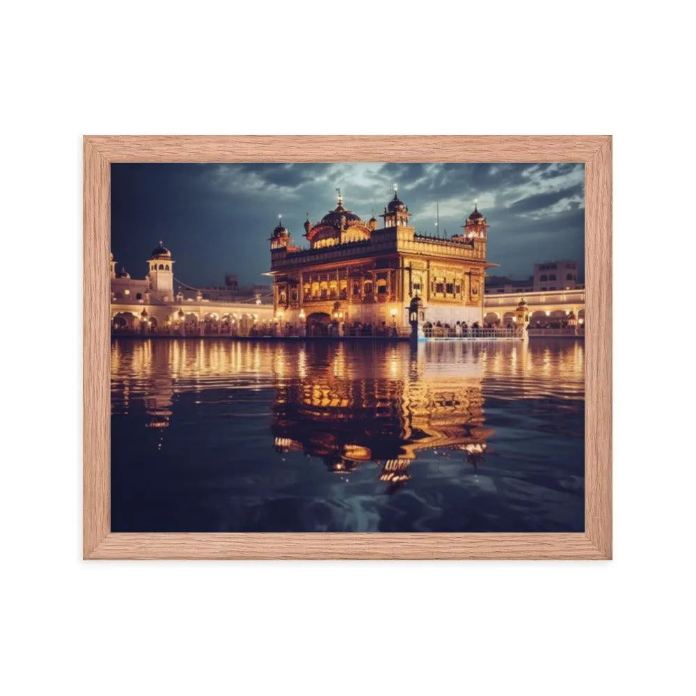 Golden Temple Indian Landmark Framed Poster - Oh Posters