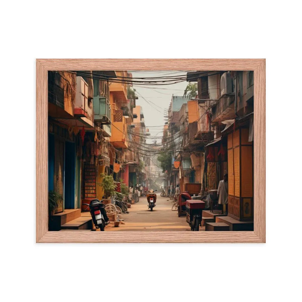 Indian Street Framed Poster - Oh Posters