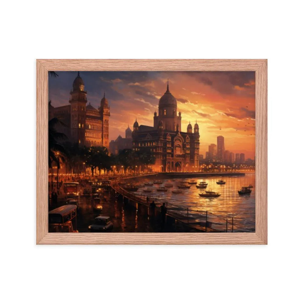 India Mumbai City Framed Poster - Oh Posters