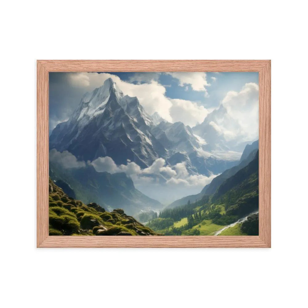 India Mountains Nature Framed Poster - Oh Posters