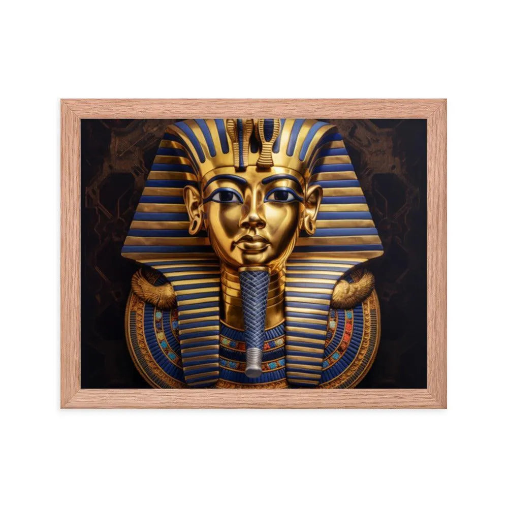 Pharaoh Tutankhamun Mask Ancient Egypt Framed Poster - Oh Posters