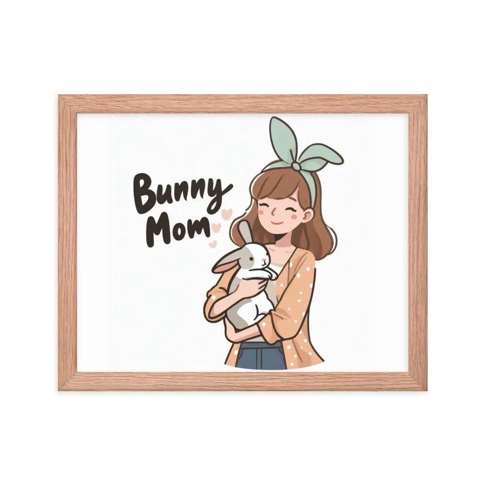 Bunny Rabbit Mom Framed Poster - Oh Posters