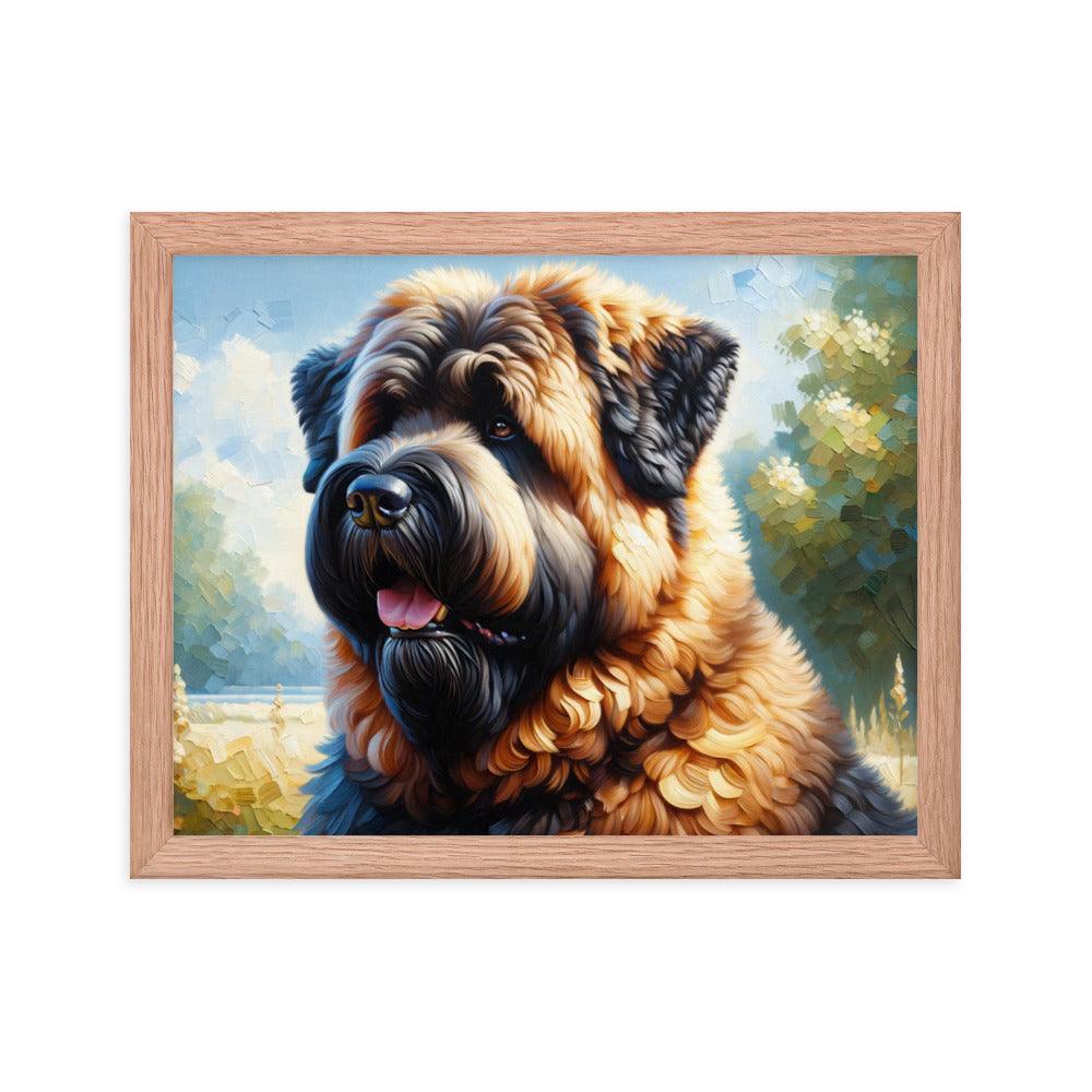 Bouvier des Flandres Loyal Companion Portrait Framed Poster - Oh Posters