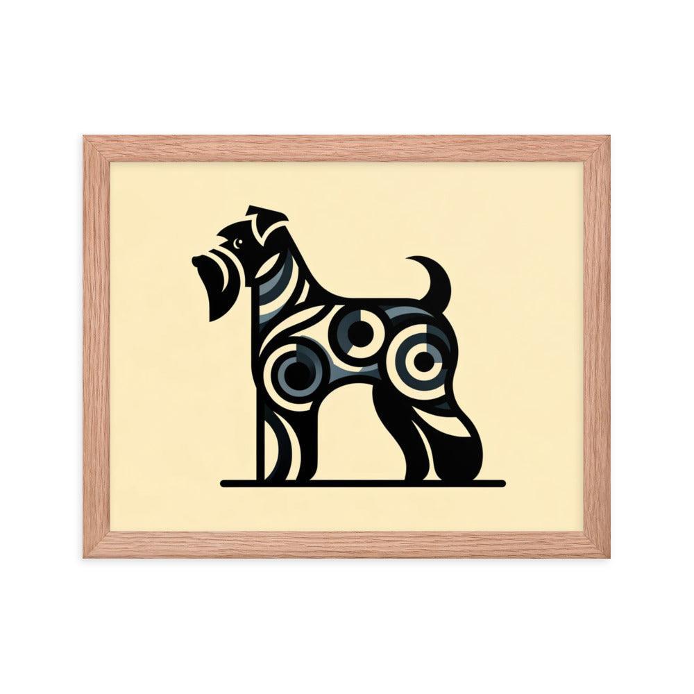 Cesky Terrier Modern Simple Forms and Minimalist Art Framed Poster - Oh Posters