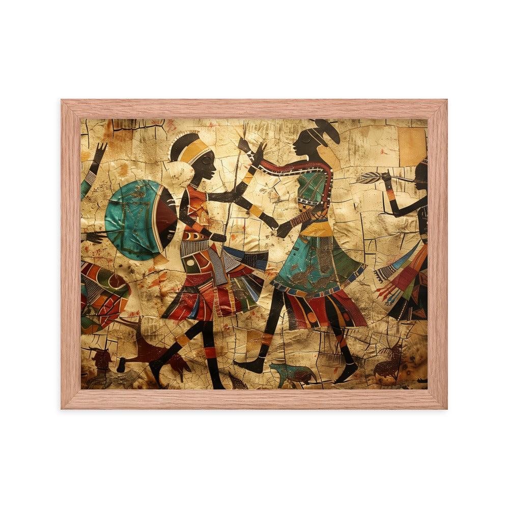 Kenya Traditional African Dance Art Framed Poster - Oh Posters