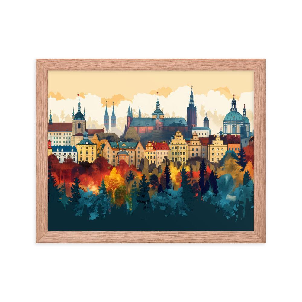 Poland Autumn Cityscape Framed Poster - Oh Posters